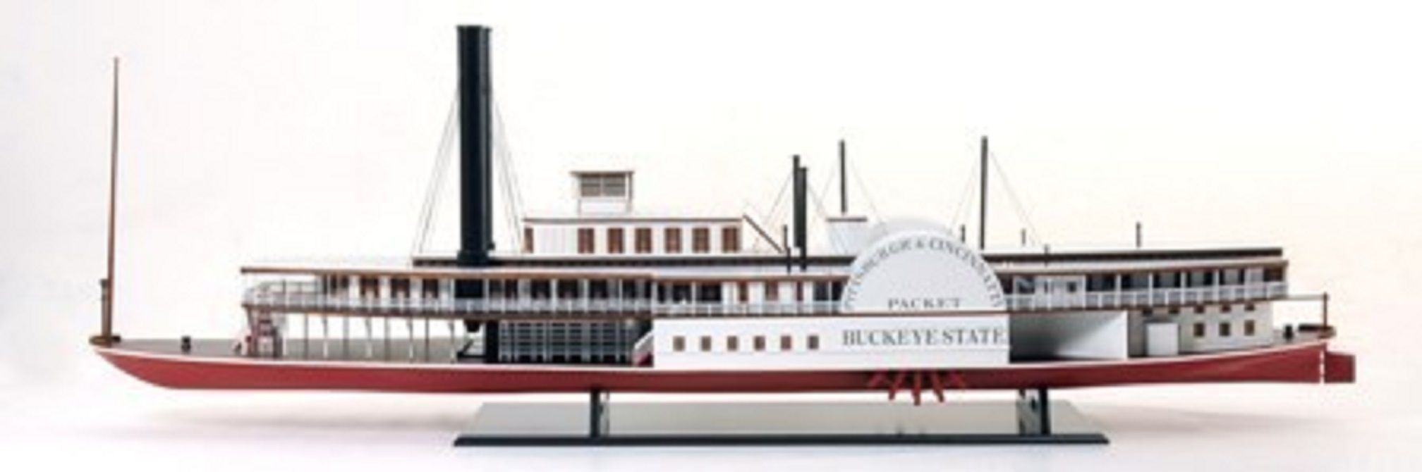 Buckeye Paddle Steamer Display Ship Model - Premier Ship Models