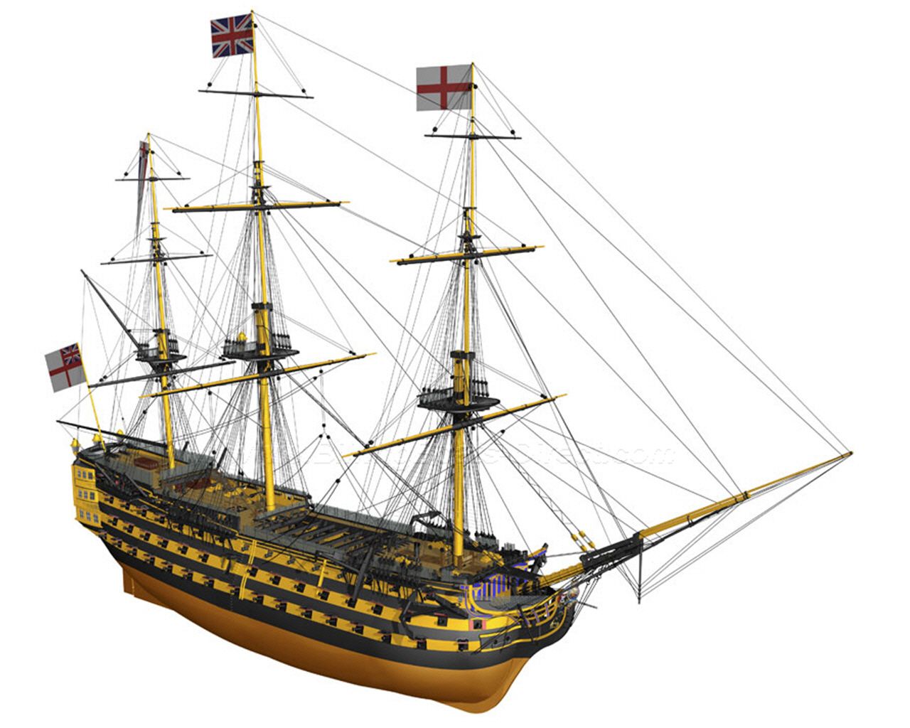 HMS Victory Model Boat Kit - Billings Boats