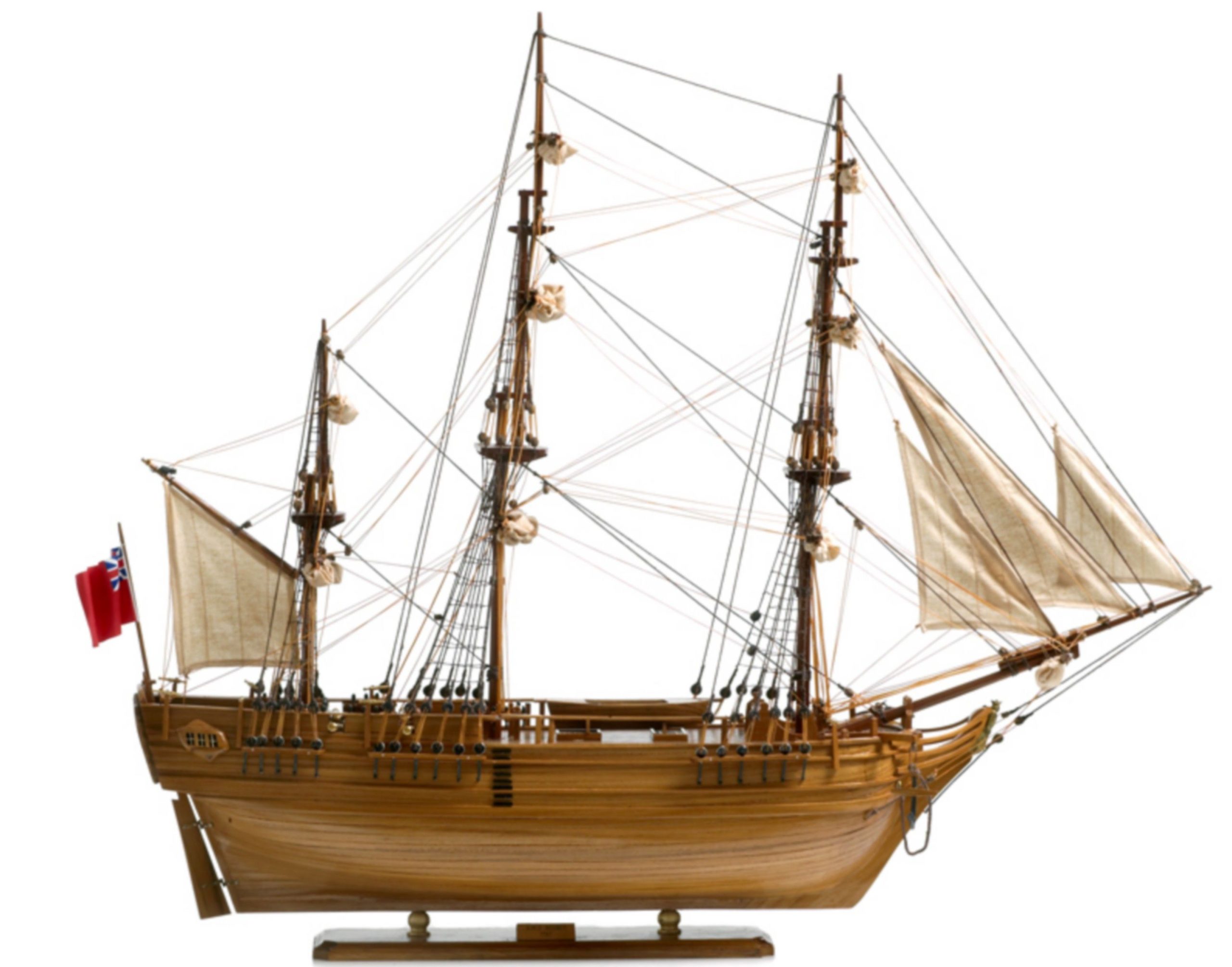 HMS Bounty with Sails Display Ship Model - Premier Ship Models