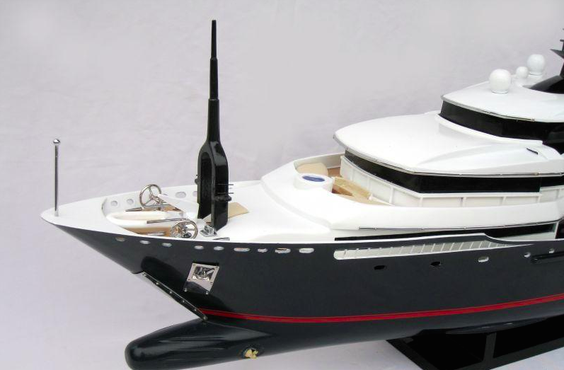 Alfa Nero Superyacht Display Ship Model - GN