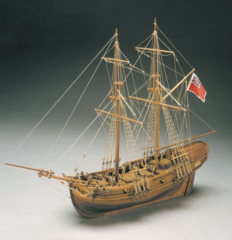 HMS Shine 1712 Cutter Model Boat Kit - Mantua Models