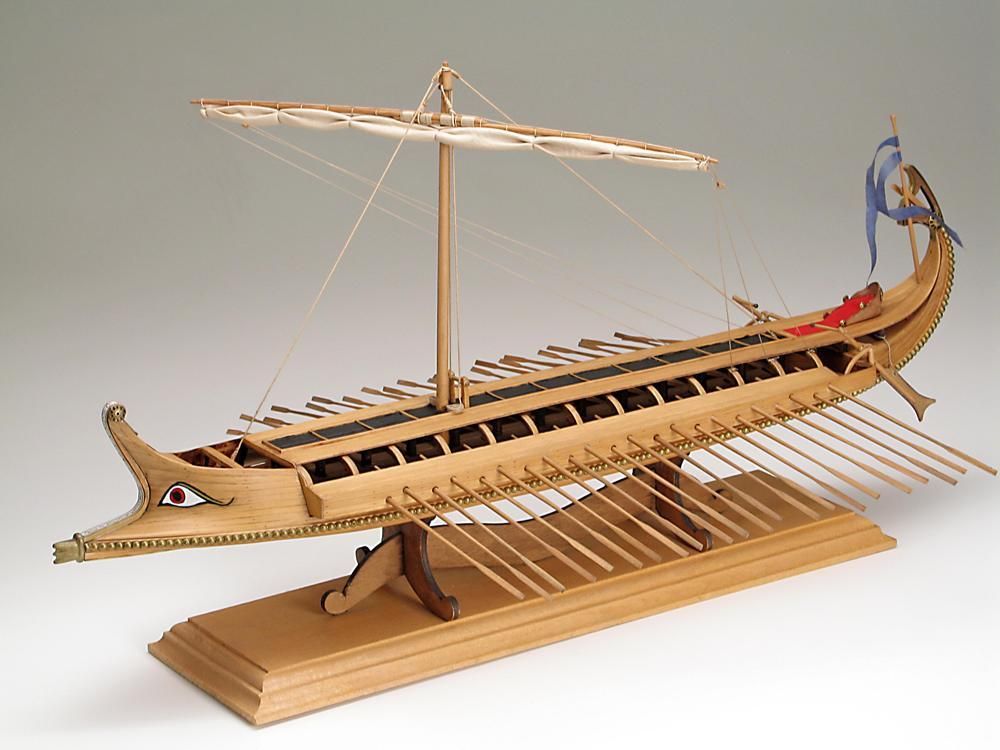 Bireme Greek Warship Model Boat Kit - Amati