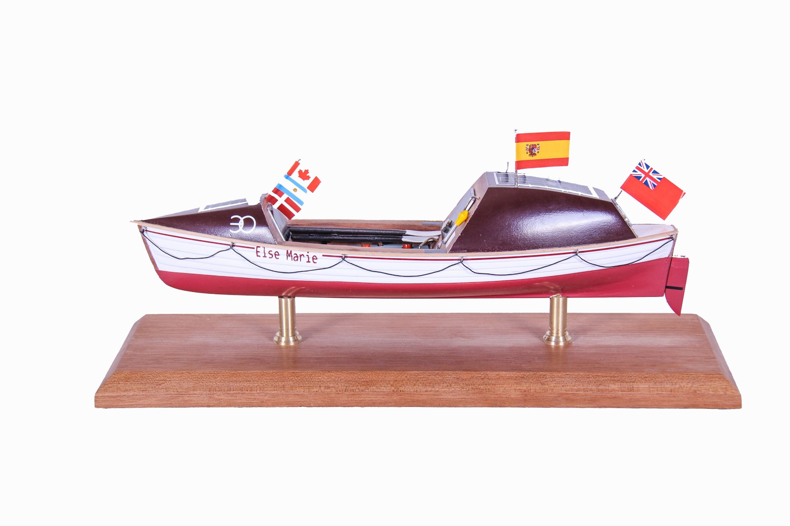 Else Marie Rowing Boat Display Ship Model - Premier Ship Models