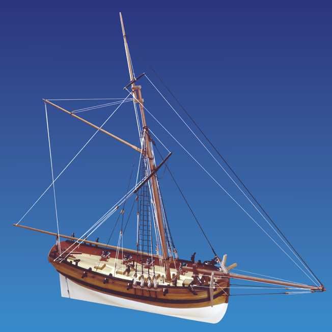 HM Cutter Sherbourne Model Boat Kit - Caldercraft