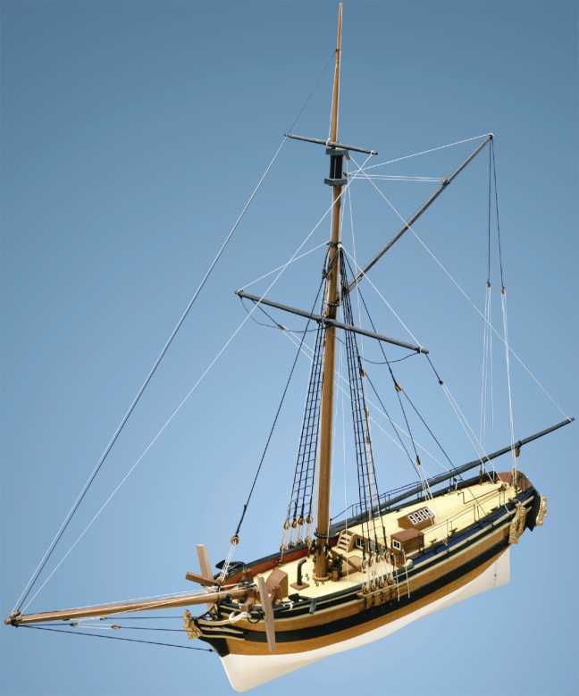 HM Yacht Chatham Wooden Model Boat Kit - Caldercraft