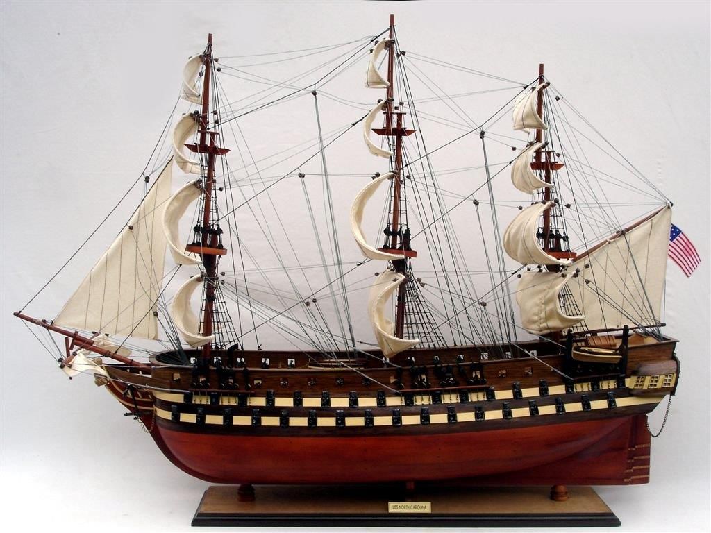 USS North Carolina Display Ship Model - GN