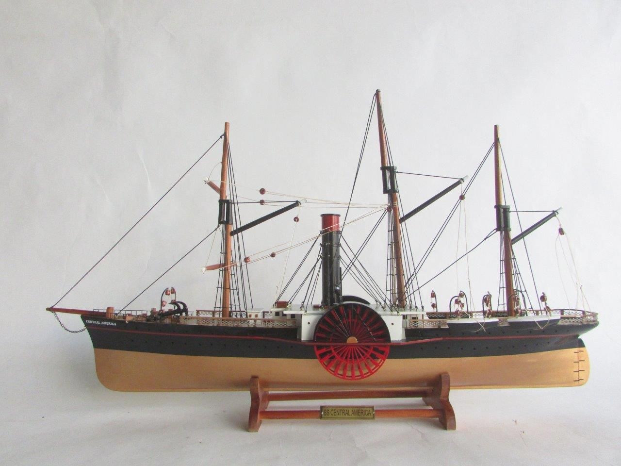 SS Central America Wooden Display Ship Model - GN