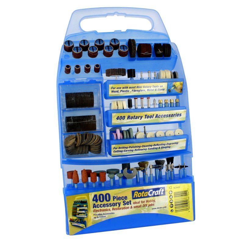 Rotacraft 400 Piece Accessory Set & Case - Shesto