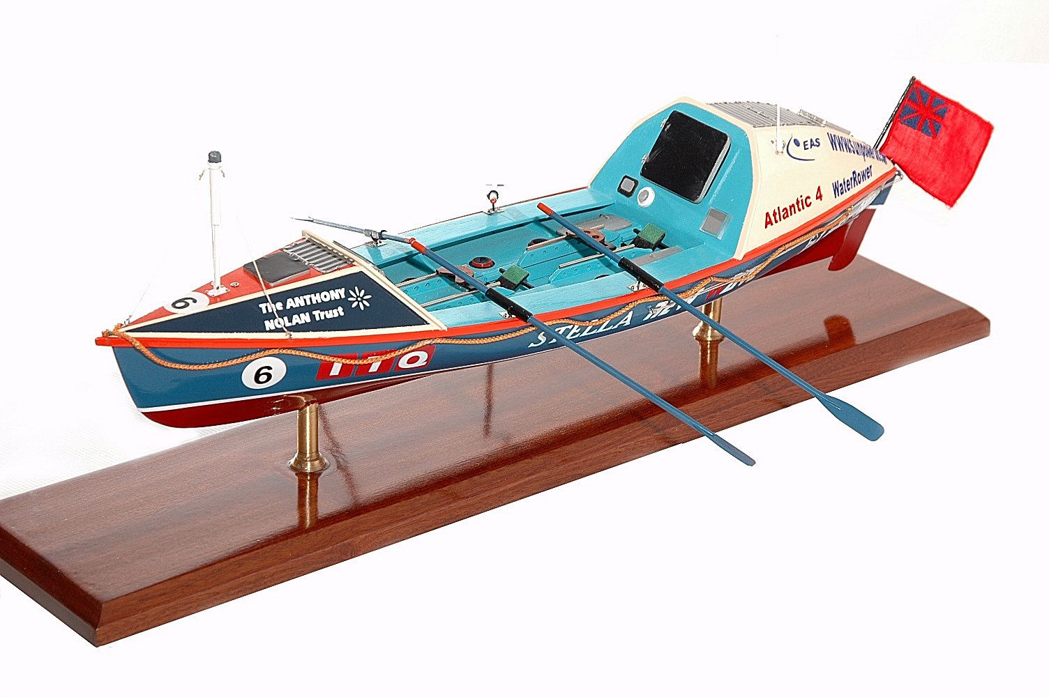 Ocean Rowing Boat Display Ship Model - Premier Ship Models