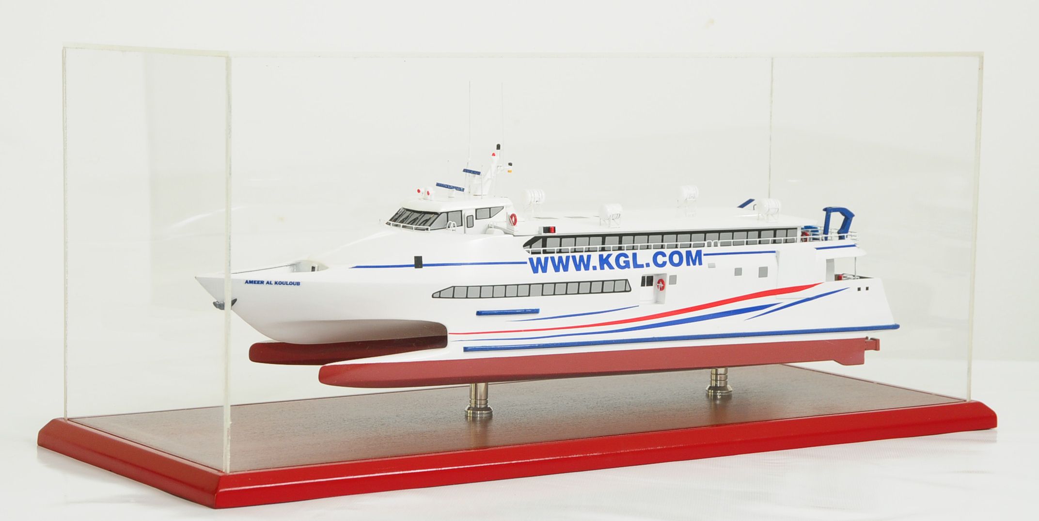 Kuwait Catamaran Display Ship Model - Premier Ship Models