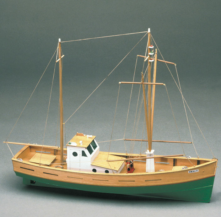 Amalfi. Mediterranean Fishing Model Boat Kit - Mantua Models