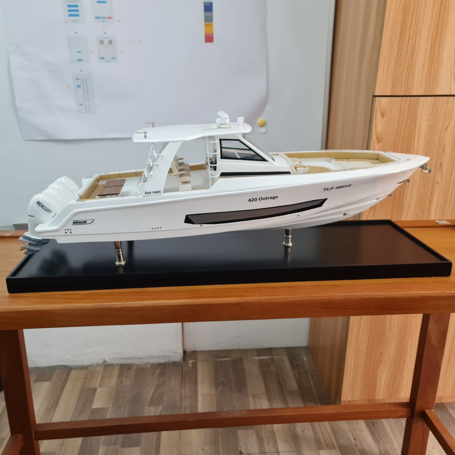 Boston Whaler 420 Display Ship Model - Premier Ship Models
