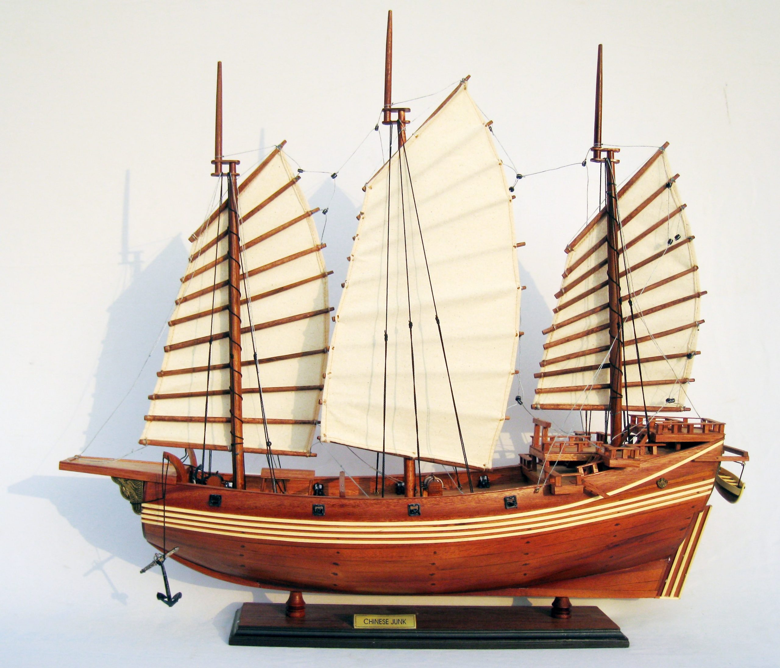 Chinese Junk Wooden Display Ship Model - GN