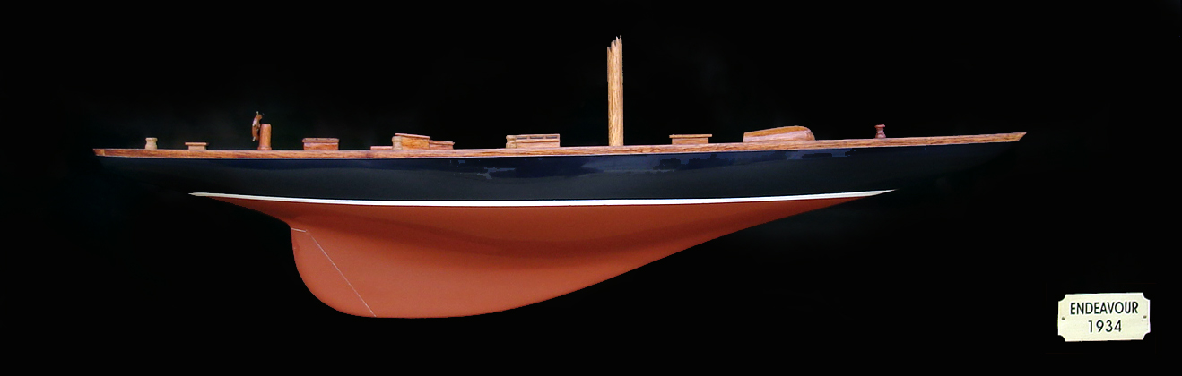 Endeavour Half Hull Display Ship Model - GN