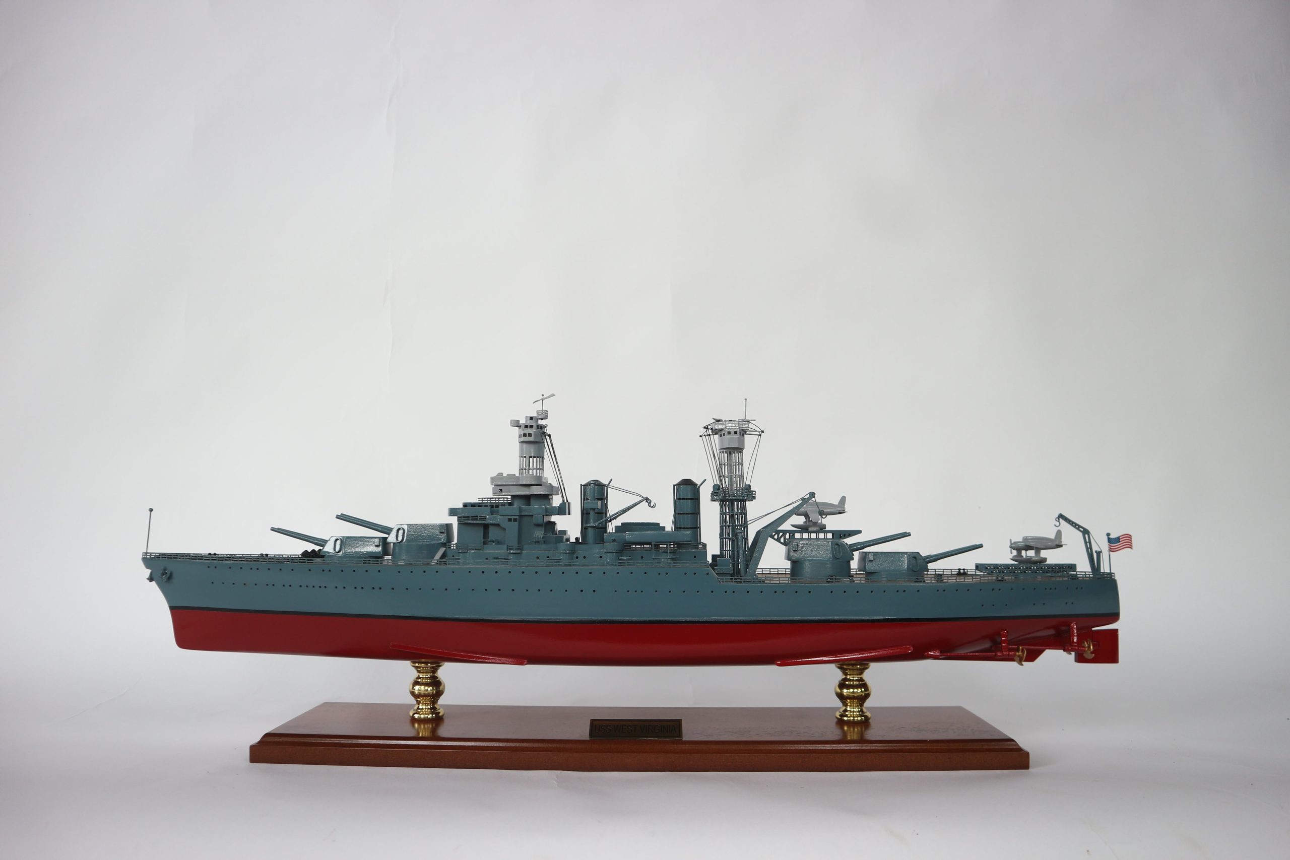 USS West Virginia Display Ship Model - GN