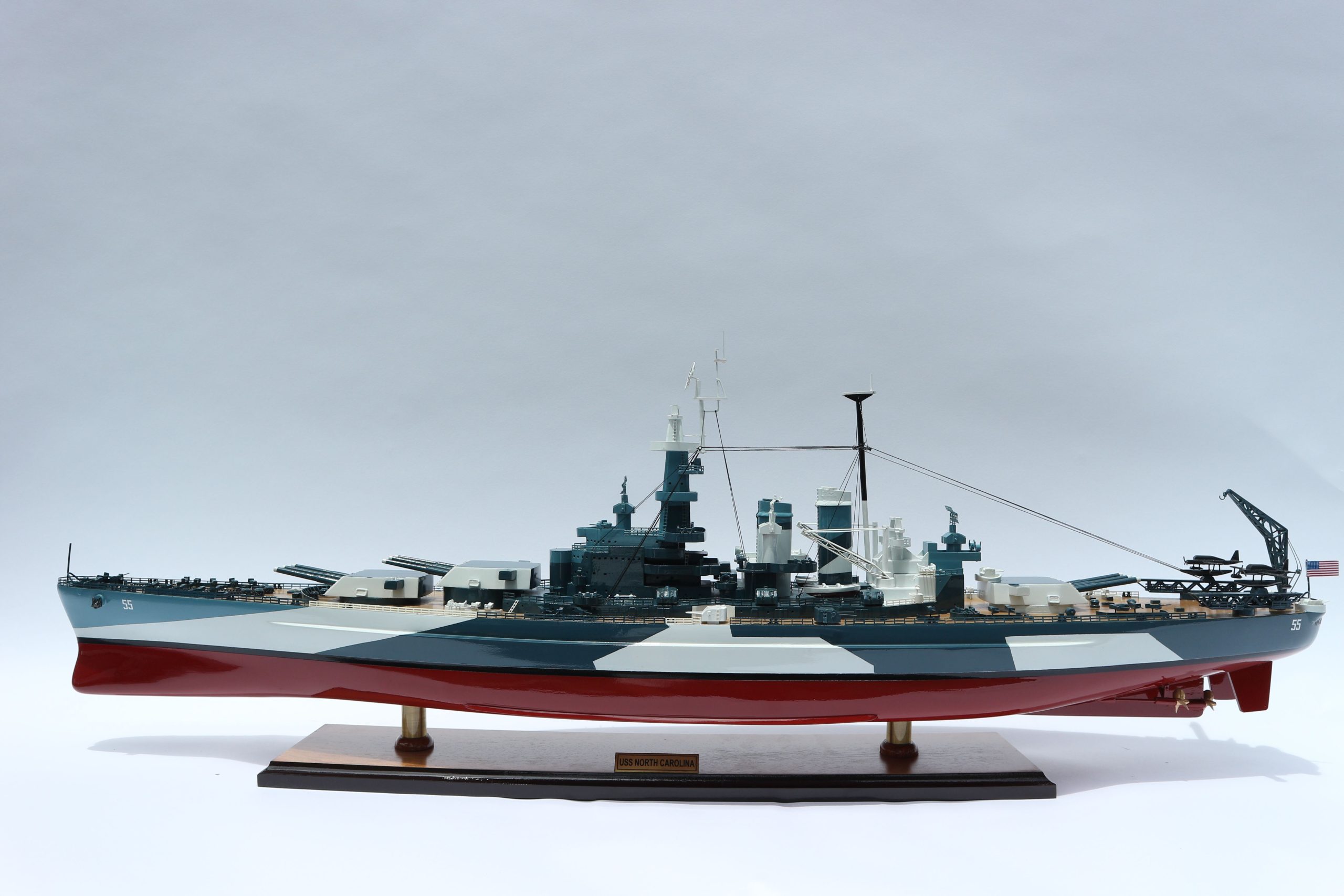 USS North Carolina Display Ship Model - GN