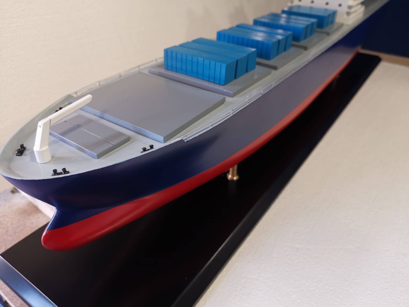 Open Hull Container Ship Display Model - Premier Ship Models