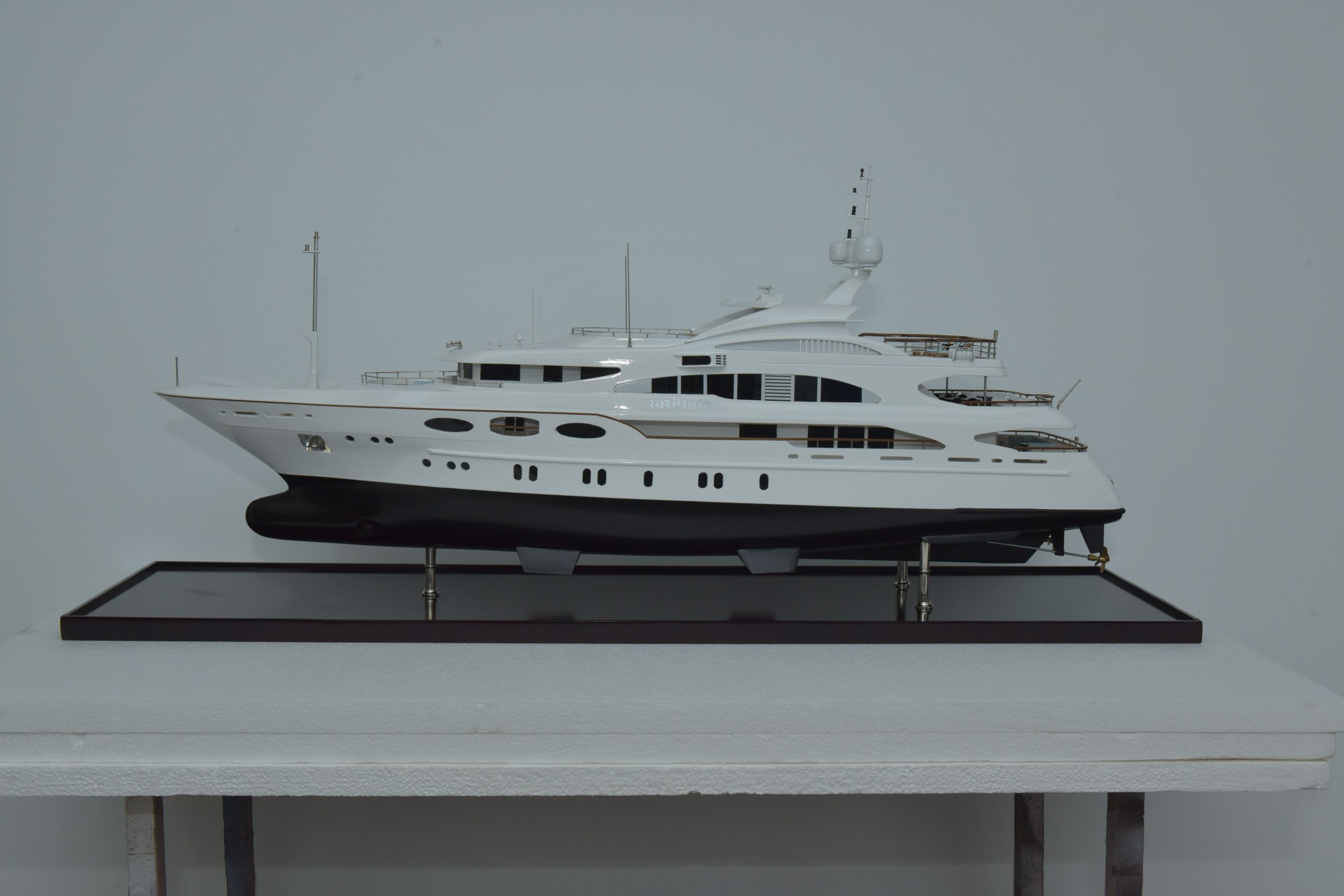 MY Latitude 53m Benette Display Ship Model - Premier Ship Models