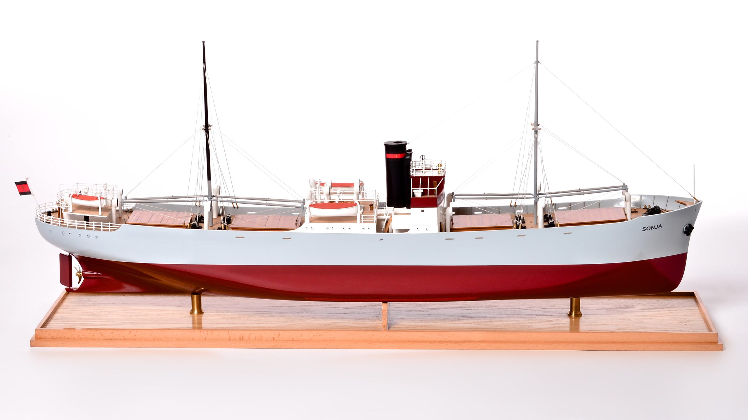 Sonja Cargo Steamship Custom Display Model - Premier Ship Models