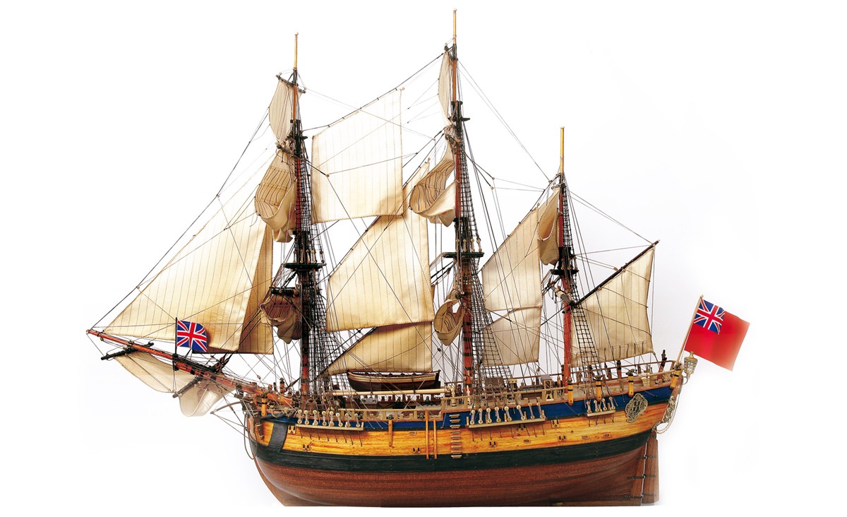HMS Endeavour Model Boat Kit - Occre