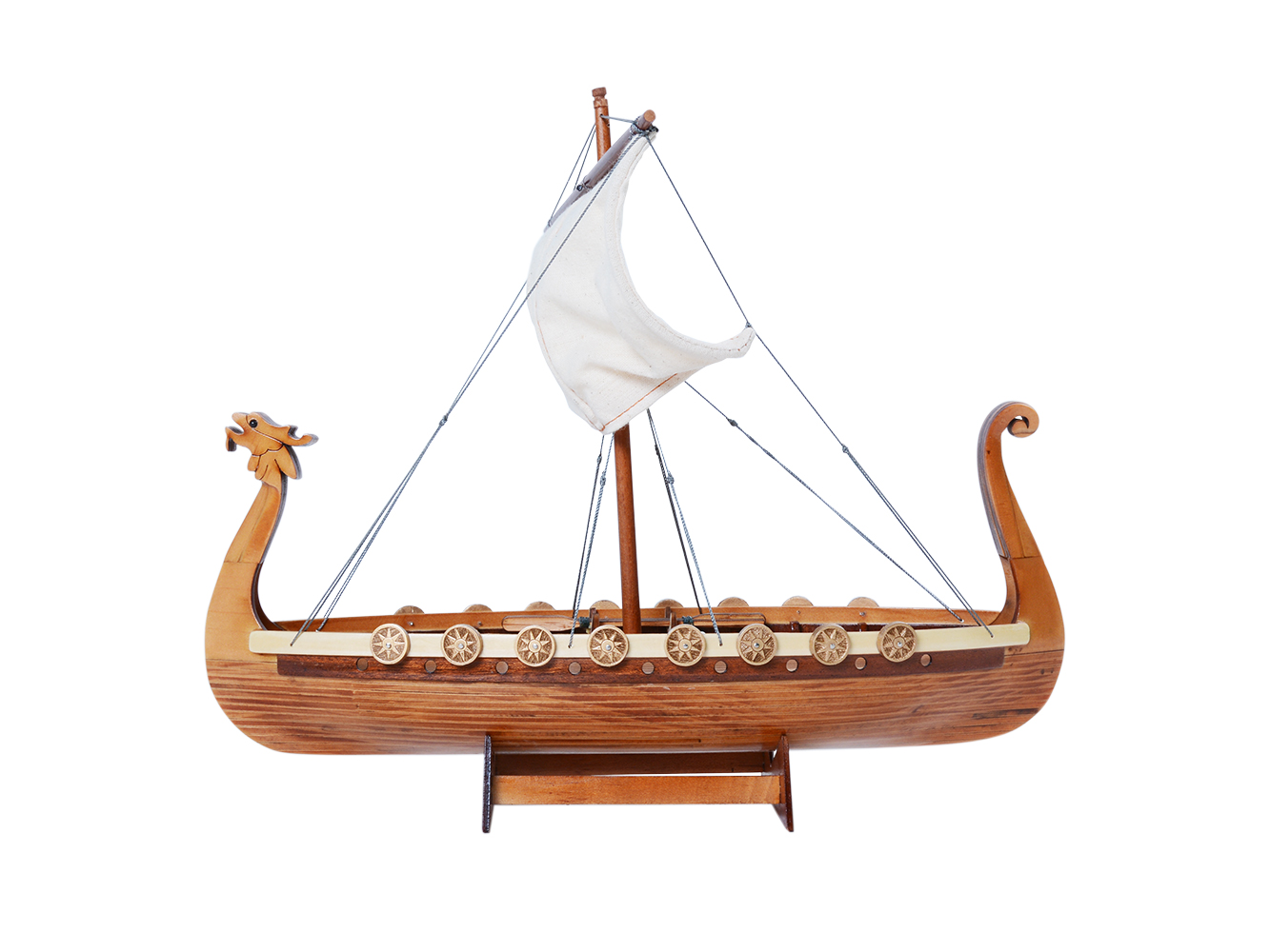 Drakkar Viking Display Ship Model - OMH