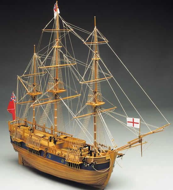 Maquette à Construire: HM Bark Endeavour - Mantua Models (774)