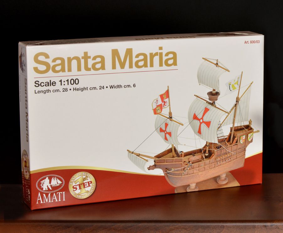 2508-14263-Santa-Maria-Model-Boat-Kit-60003