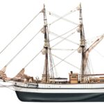 Aurora Brig Wooden Model Boat Kit - Occre