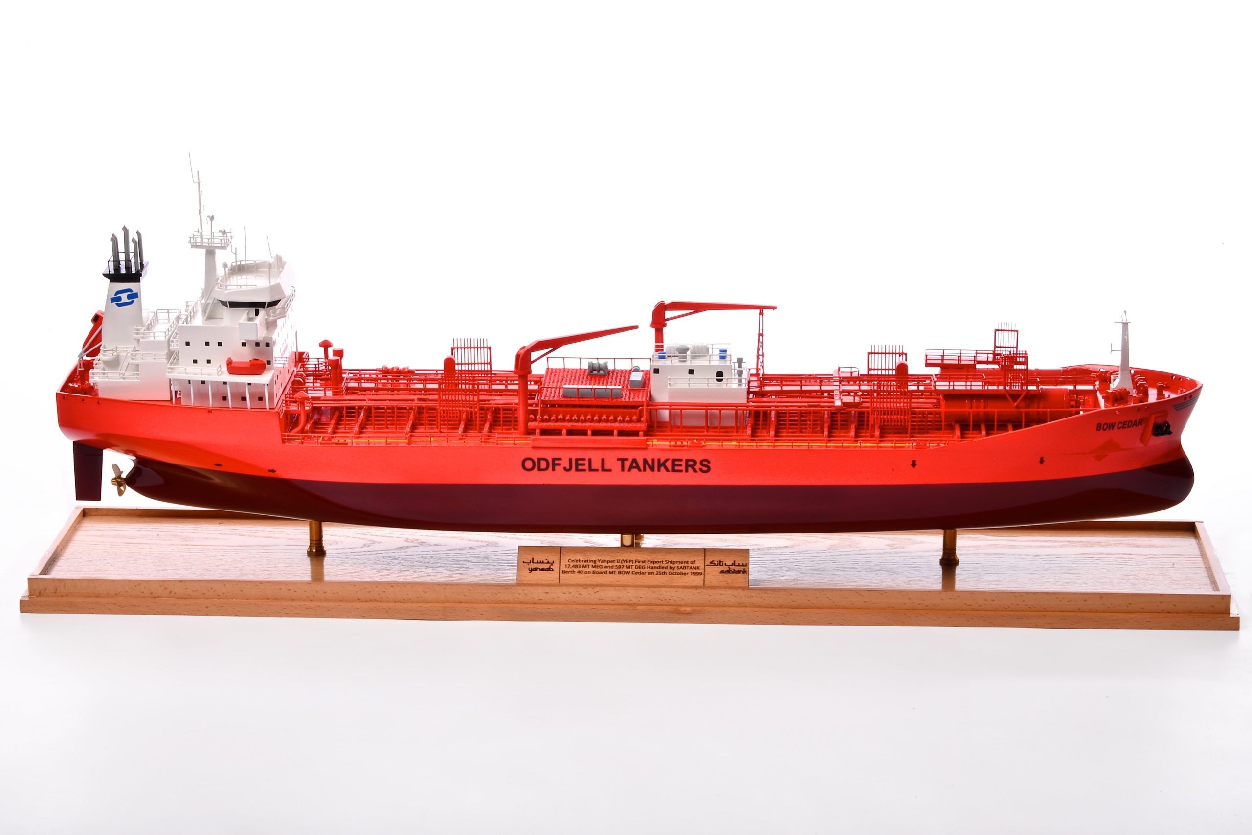 Bow Cedar Custom Tanker Display Ship Model - Premier Ship Models