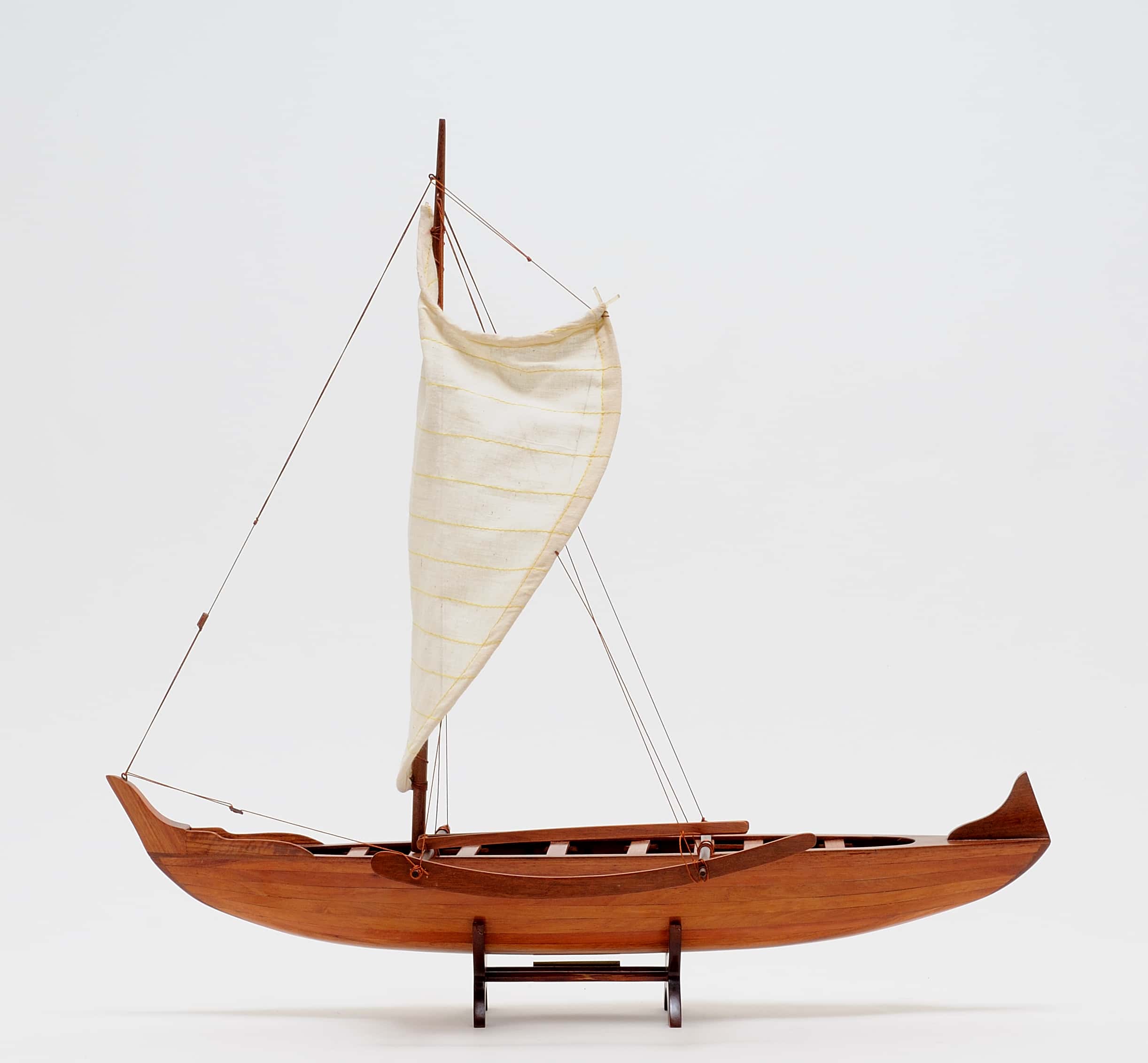 Hawaiian Canoe Display Ship Model - OMH